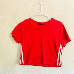 Red Brandy Melville Cropped Top